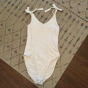 White Tie Top Bodysuit